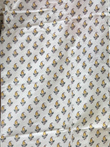 Jaipuri White Mango Print Half Sleeves Shirt for Men — image 4